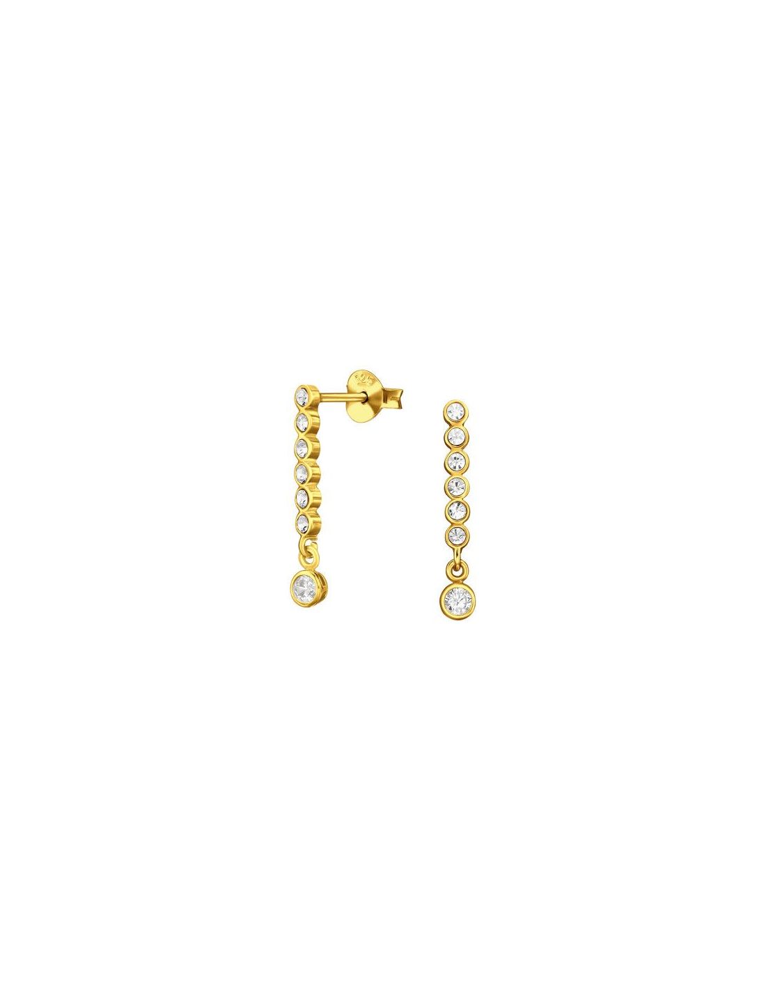 Aros de Plata Circled Bar With Round...