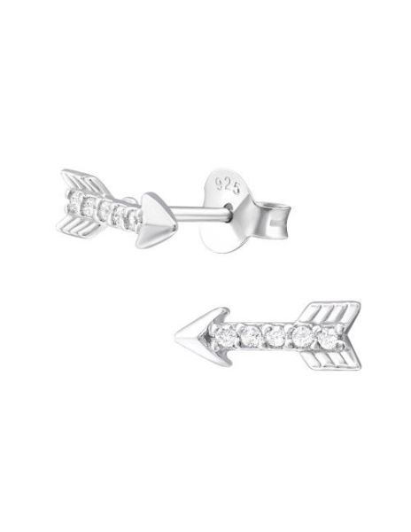 Aros de Plata Arrow Cubic... 2