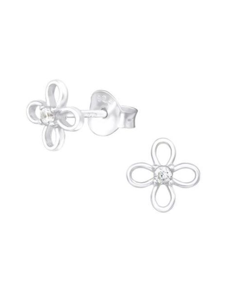 Aros de Plata Flower Cubic... 2