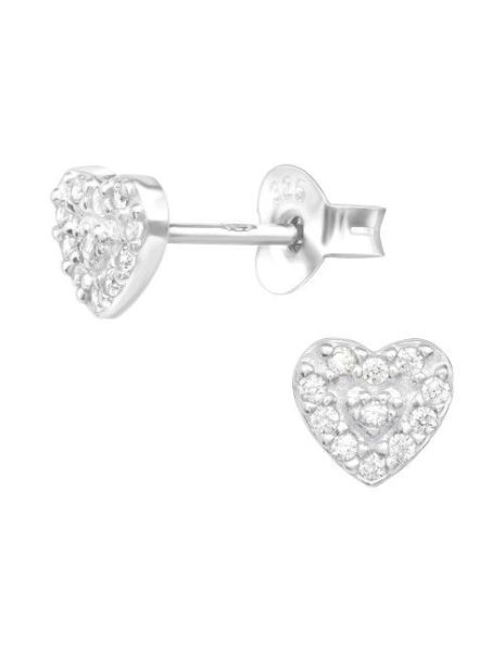 Aros de Plata Heart Cubic... 2