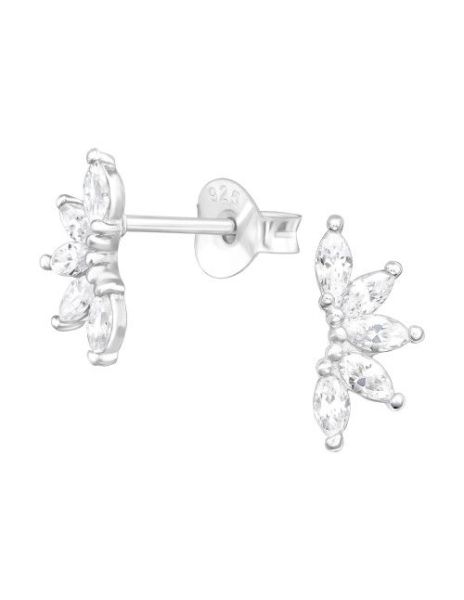 Aros de Plata Leaves Cubic... 2