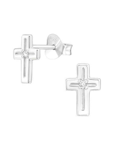 Aros de Plata Cross Cubic... 2