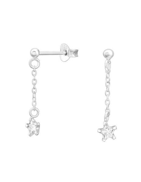Aros de Plata Hanging Star... 2
