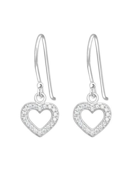 Aros de Plata Heart Cubic... 2