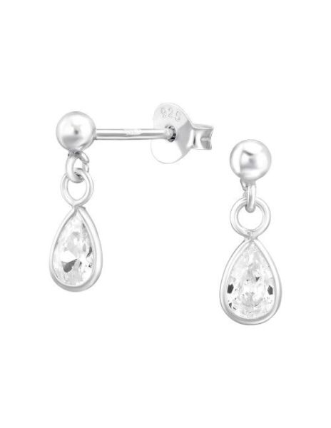 Aros de Plata Pear Cubic... 2