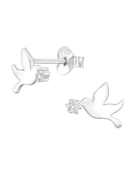 Aros de Plata Bird Cubic... 2