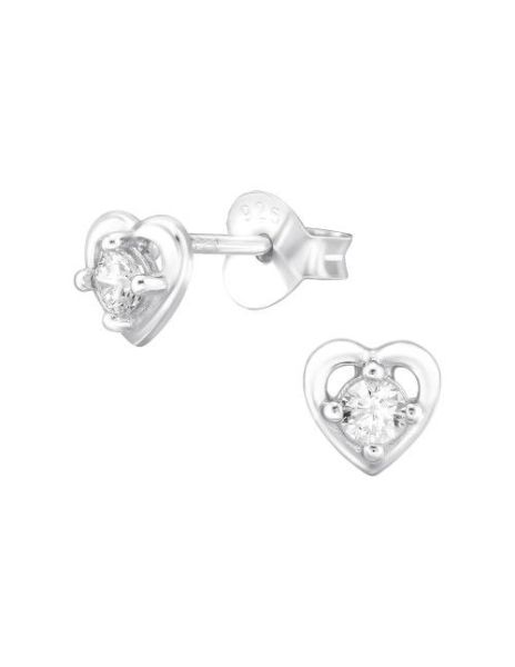 Aros de Plata Heart Cubic... 2
