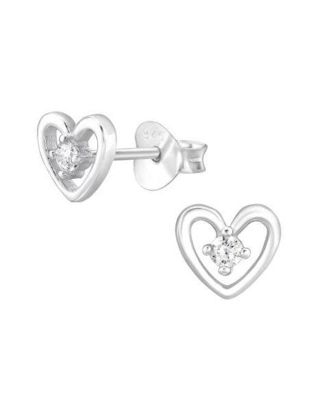Aros de Plata Heart Cubic... 2