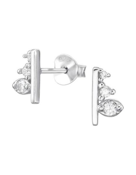 Aros de Plata Bar Cubic... 2