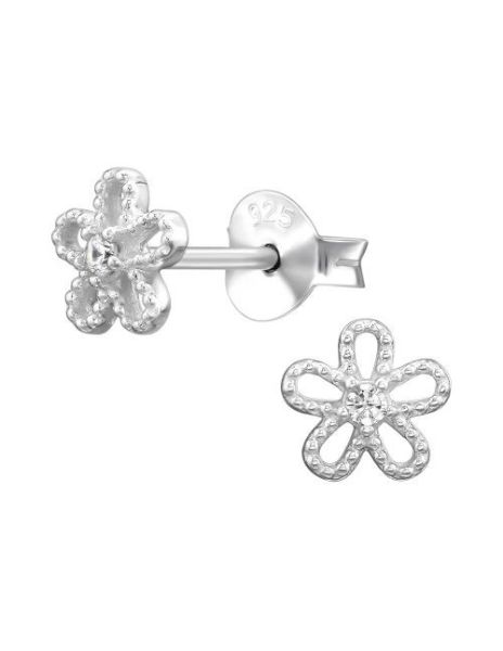 Aros de Plata 6Mm Flower... 2