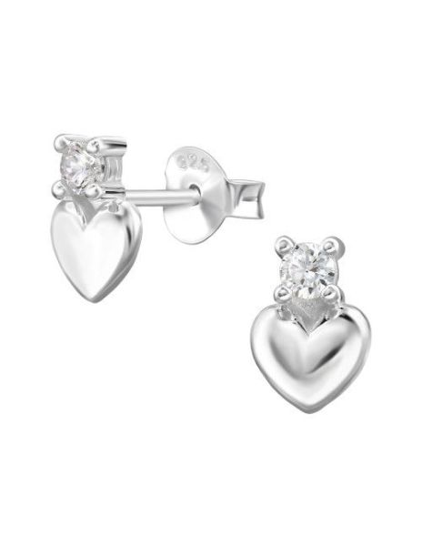 Aros de Plata Heart Cubic... 2
