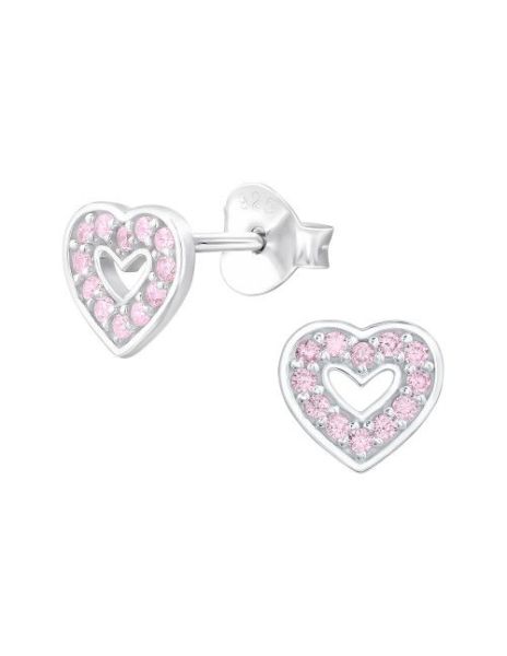 Aros de Plata Heart CZ... 2
