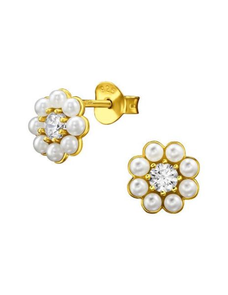 Aros de Plata Flower Cubic... 2