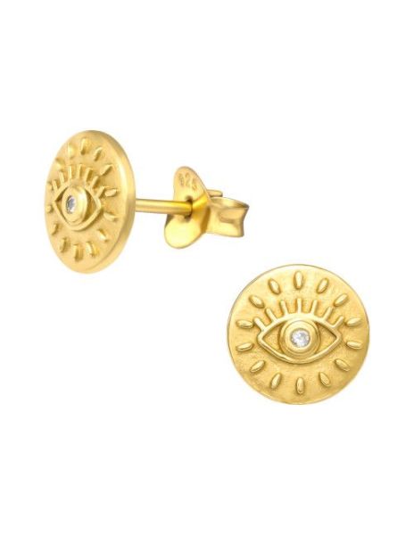 Aros de Plata Evil Eye...