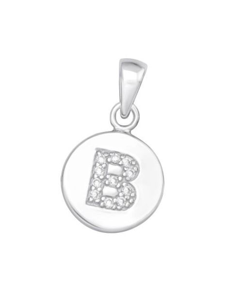 Colgante de plata Letter B...