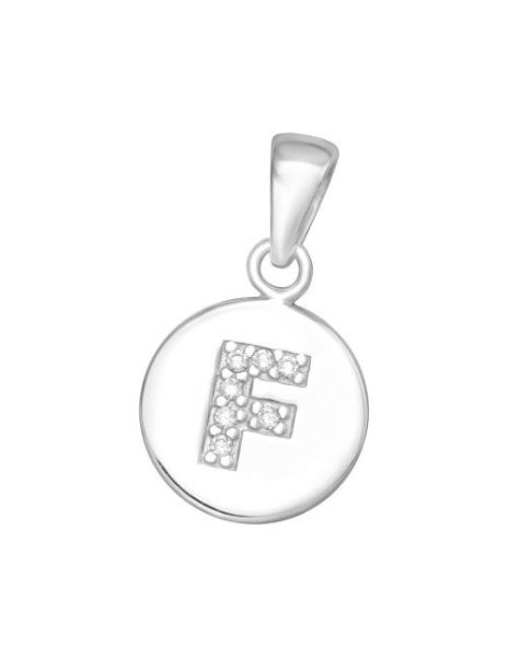 Colgante de plata Letter F...