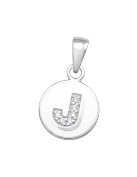 Colgante de plata Letter J...