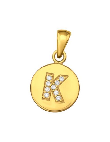 Colgante de plata Letter K...