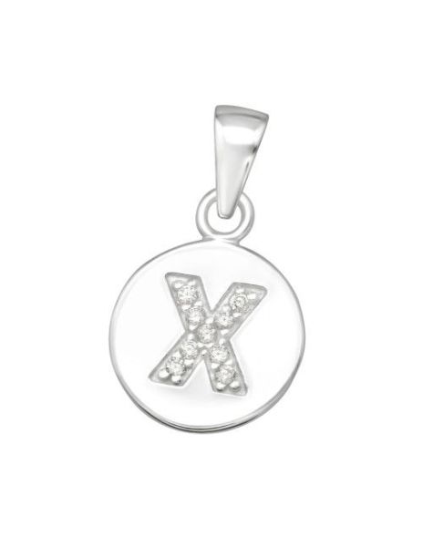 Colgante de plata Letter X...