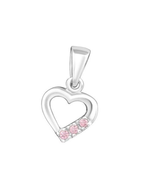 Colgante de plata Heart CZ...