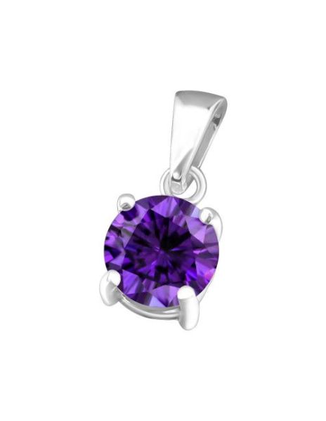 Colgante de plata 6Mm Round...