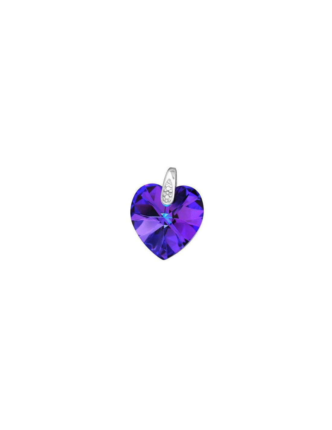 Colgante de plata Heart Heliotrope 14...