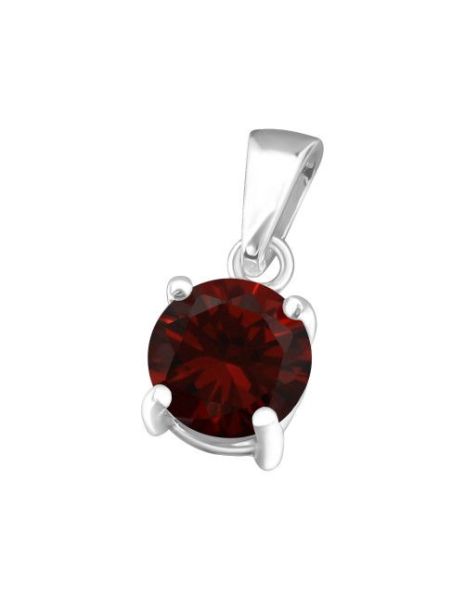 Colgante de plata 6Mm Round...