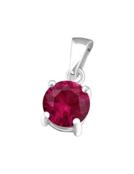 Colgante de plata 6Mm Round...