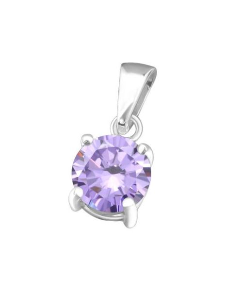 Colgante de plata 6Mm Round...