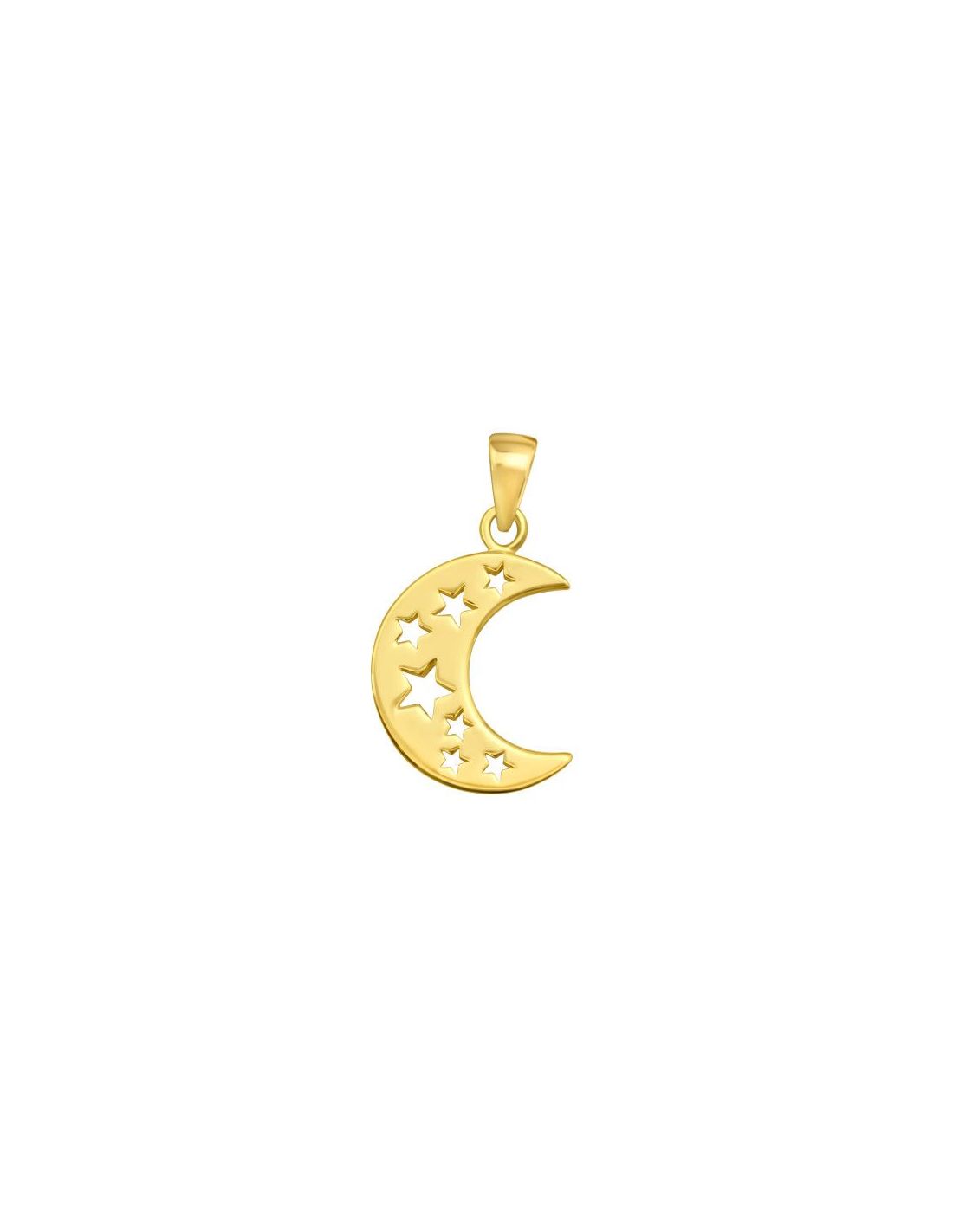 Colgante de plata Crescent Moon And...