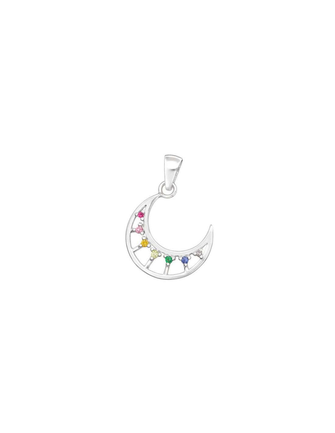Colgante de plata Crescent Moon - 14...