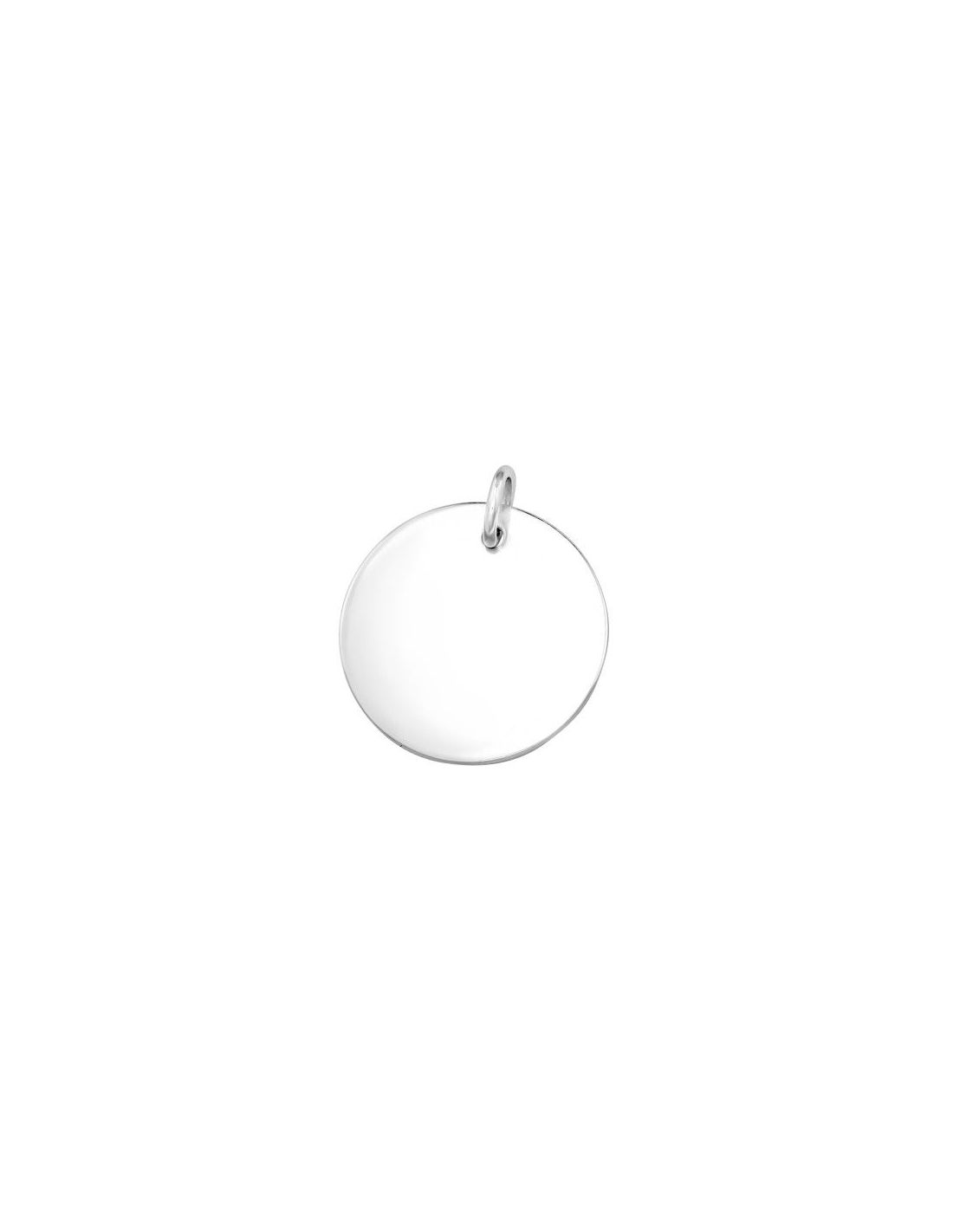 Colgante de plata Circle Unplated -...