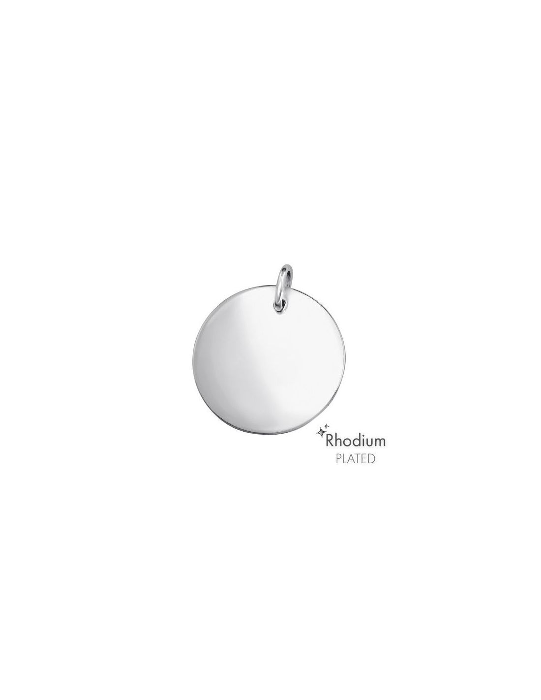 Colgante de plata 20Mm Circle - 20 mm...