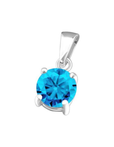 Colgante de plata 6Mm Round... 2