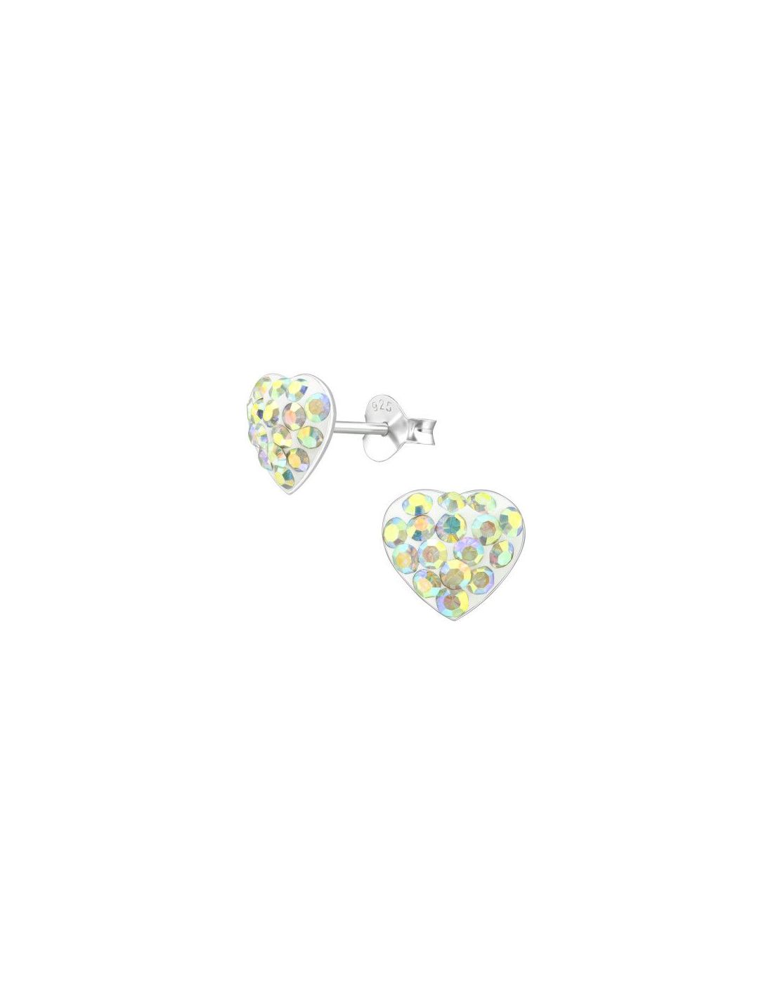 Aros para niñas Heart AB Crystal 9 mm...