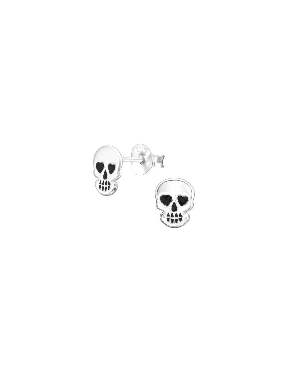 Aros para niñas Ghost Black 6 mm x 7 mm