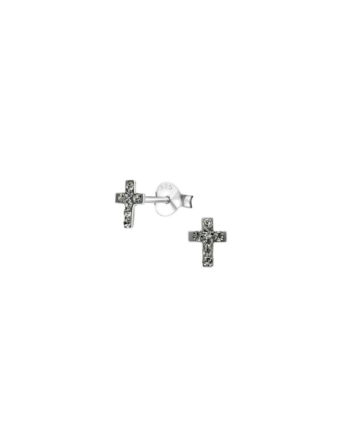 Aros para niñas Cross Black Diamond 4...