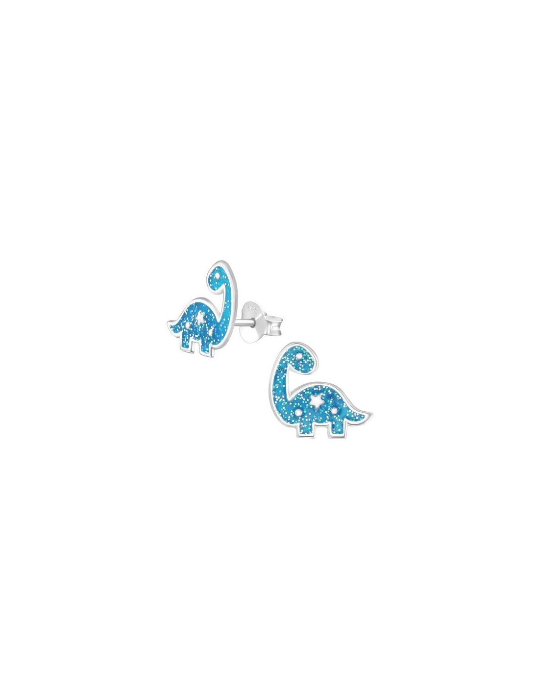 Aros para niñas Dinosaur 12Mm Blue...