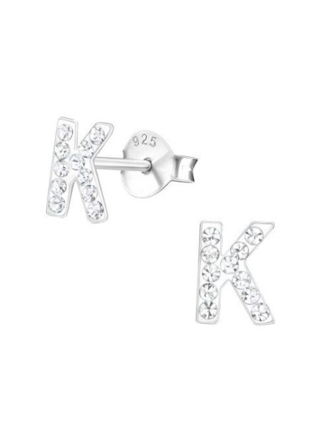 Aros para niñas "K" Crystal...
