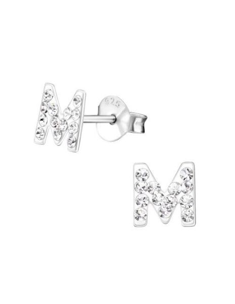 Aros para niñas "M" Crystal...