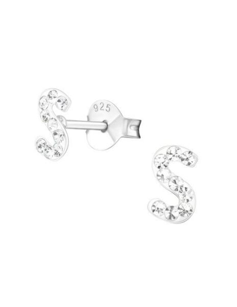 Aros para niñas "S" Crystal...