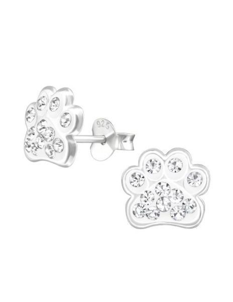 Aros para niñas Paw Print...