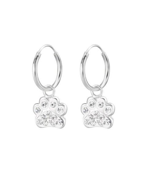 Aros para niñas Hanging Paw...