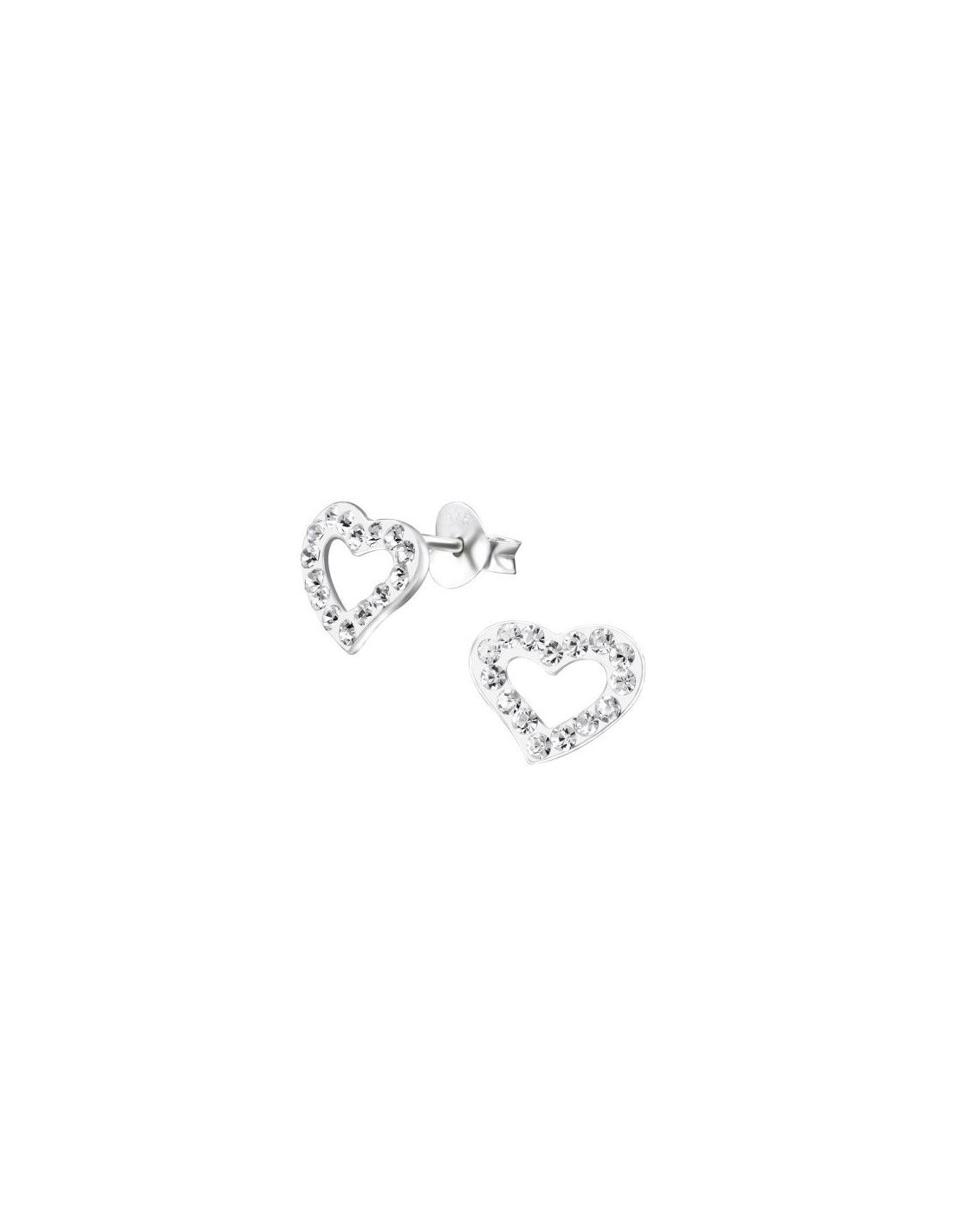 Aros para niñas Heart Crystal 10 mm x...