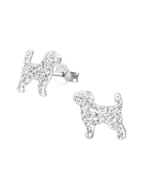 Aros para niñas Dog Crystal...
