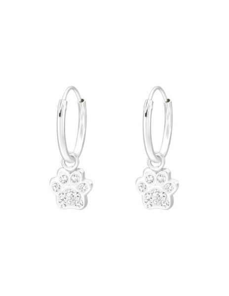 Aros para niñas Hanging Paw...