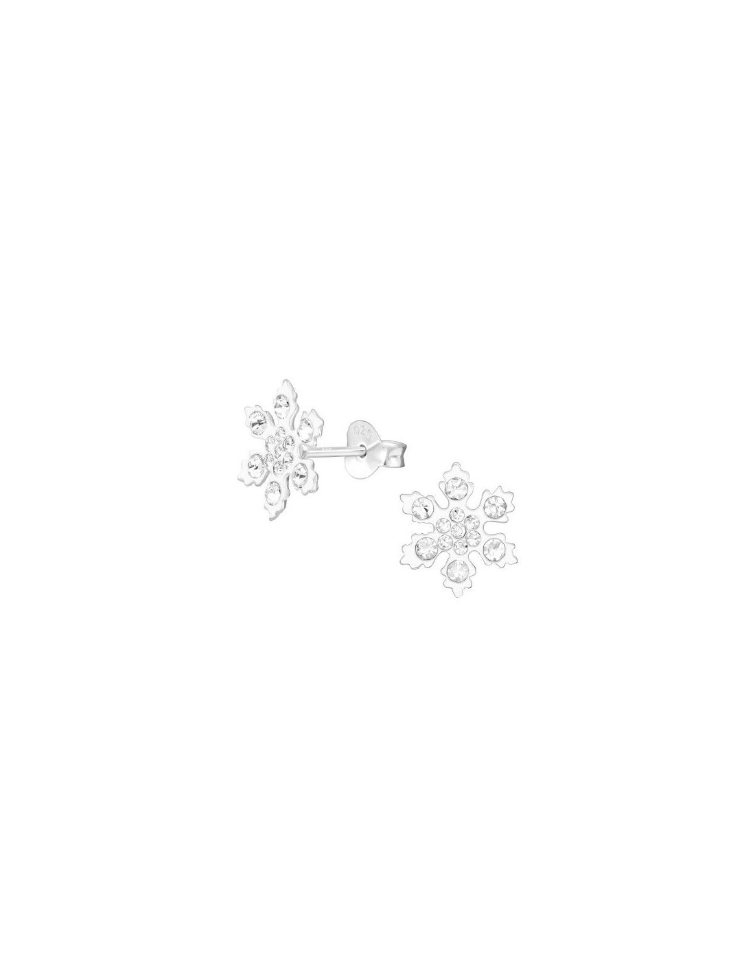 Aros para niñas Snowflake Crystal 9...