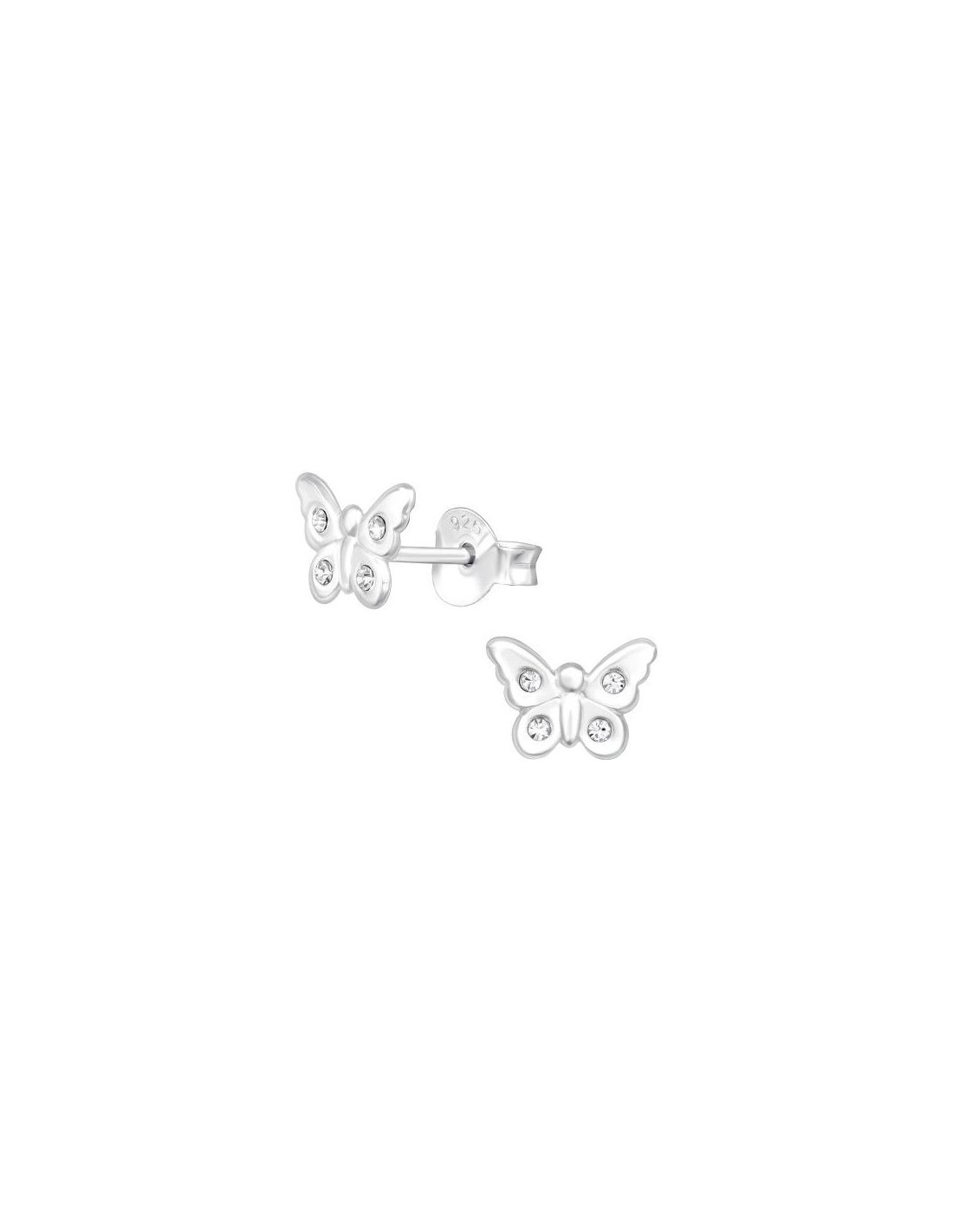 Aros para niñas Butterfly Crystal 8...