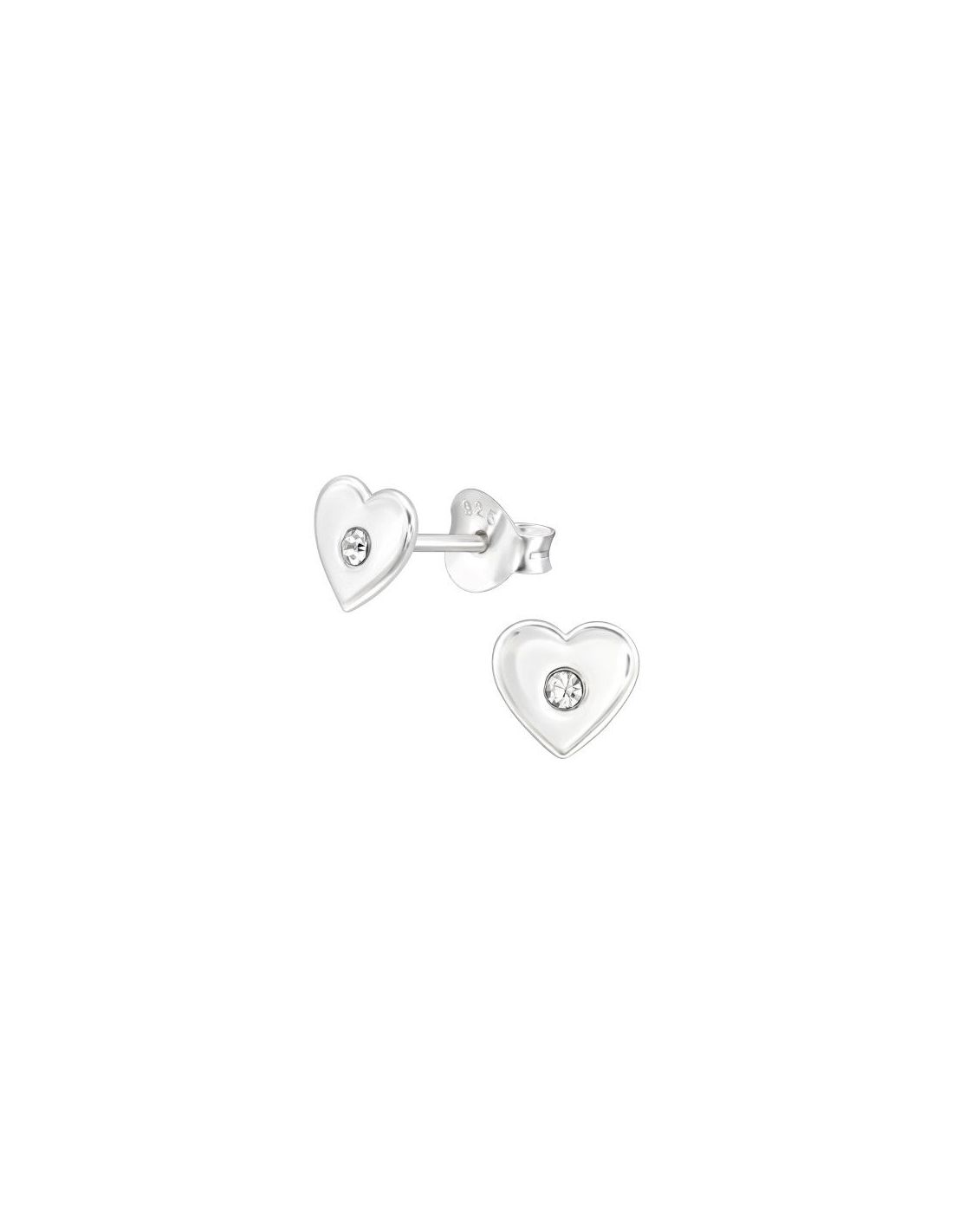 Aros para niñas Heart Crystal 6 mm x...