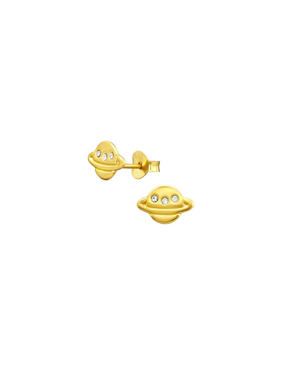 Aros para niñas Saturn Crystal 9 mm x...